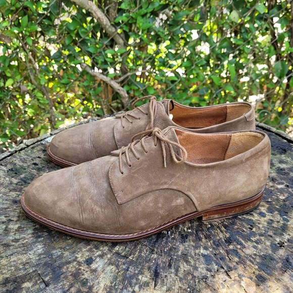 Men Vintage Suede Lace Up Oxfords By Emfaro Size 43 EU 9.5 US/Designer Shoes Men main image 7